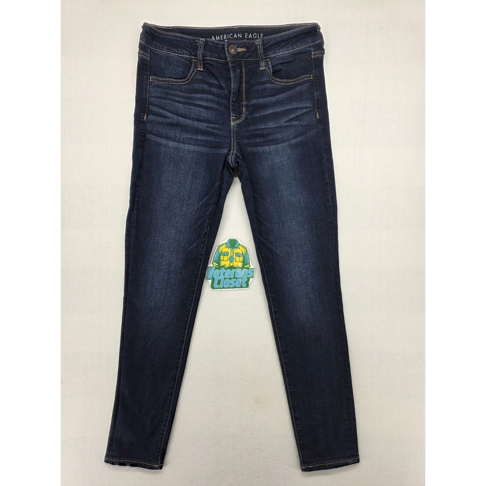 American Eagle Womens 10 Regular Mid Rise Jegging Next Level Stretch Jeans EUC - Picture 1 of 12